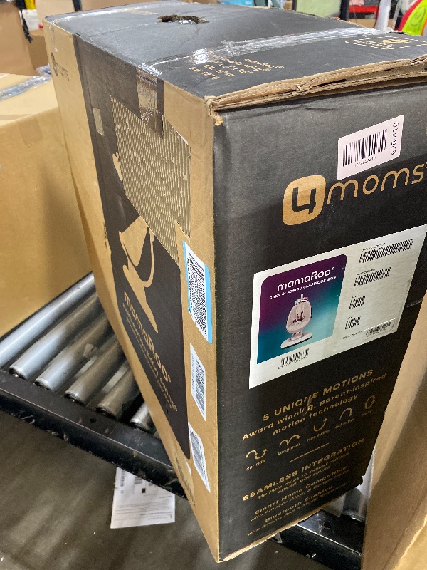 Photo 1 of 4moms MamaRoo Multi-Motion Baby Swing, Bluetooth Enabled with 5 Unique Motions, Grey