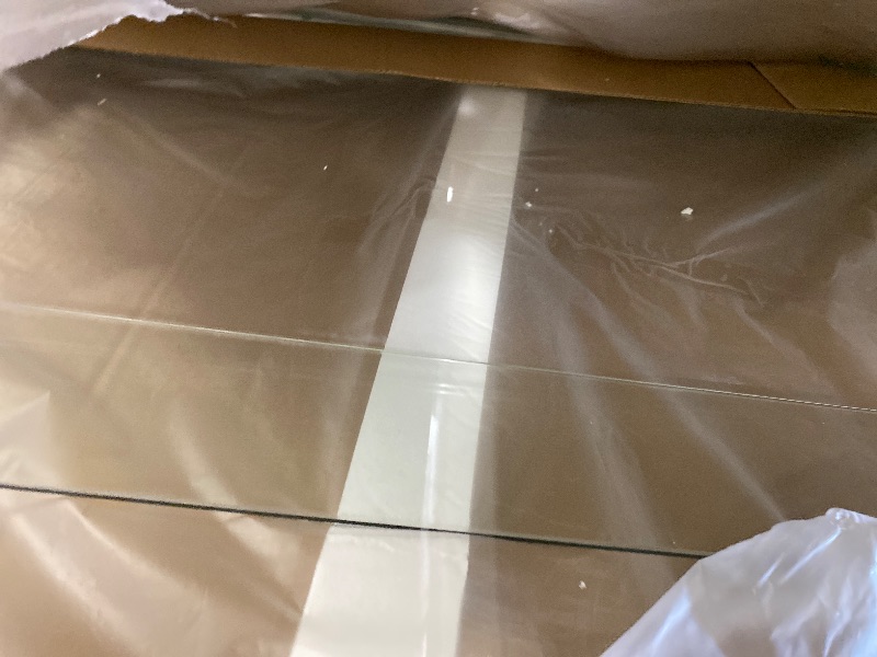 Photo 1 of Single Fixed Panel tempered glass shower doors-unknown brand/size/model 