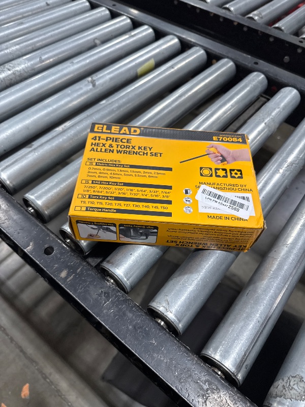 Photo 1 of ELEAD Hex Key Allen Wrench Set: 41-Piece Hex and Torx Key Set with Torque Handle, Standard SAE(0.028"-3/8") & Metric(0.7mm-10mm) & Torx(T9-T50) in Storage Case, Heat Treated Chrome Vanadium Steel