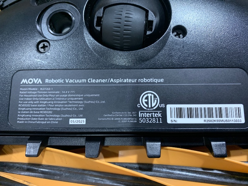 Photo 1 of Mova V50 Ultra Complete Robot Vacuum and Mop Self-Cleaning, 24,000 Pa Suction, Liftable Navigation with Obstacle Overcoming and Warm Water Mopping with DuoSolution System Designed for Pets, Black