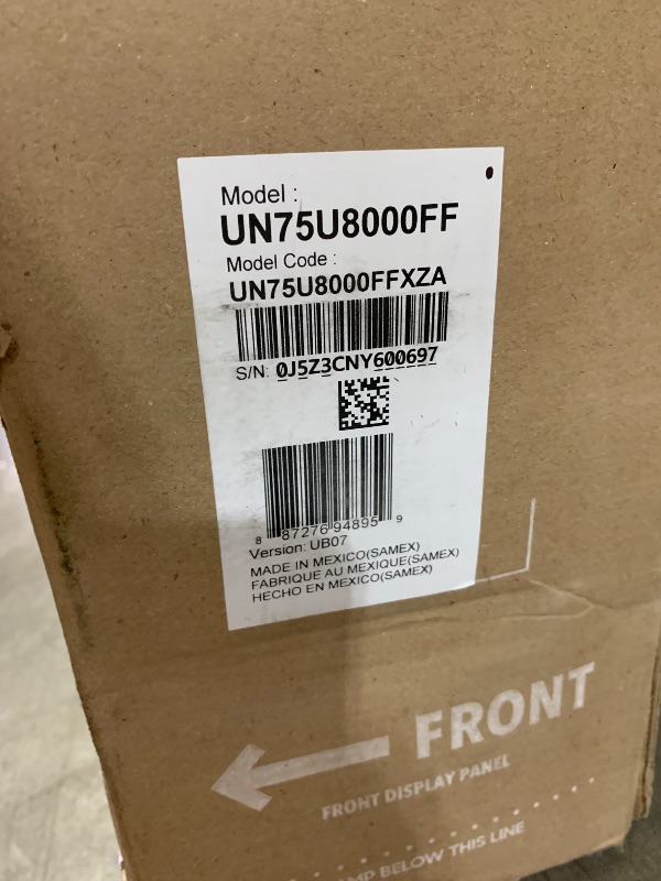 Photo 1 of Samsung 75-Inch Class Crystal UHD U8000F 4K Smart TV (2025 Model) Endless Free Content, Crystal Processor 4K, MetalStream Design, Knox Security, Alexa Built-in