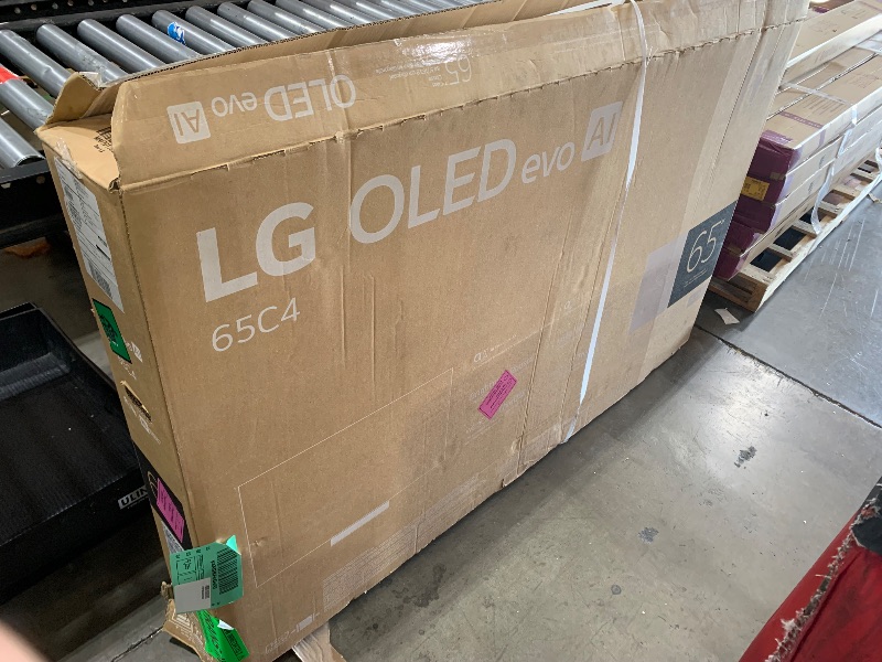 Photo 1 of LG 65-Inch Class OLED evo C4 Series Smart TV 4K Processor Flat Screen with Magic Remote AI-Powered with Alexa Built-in (OLED65C4PUA, 2024)