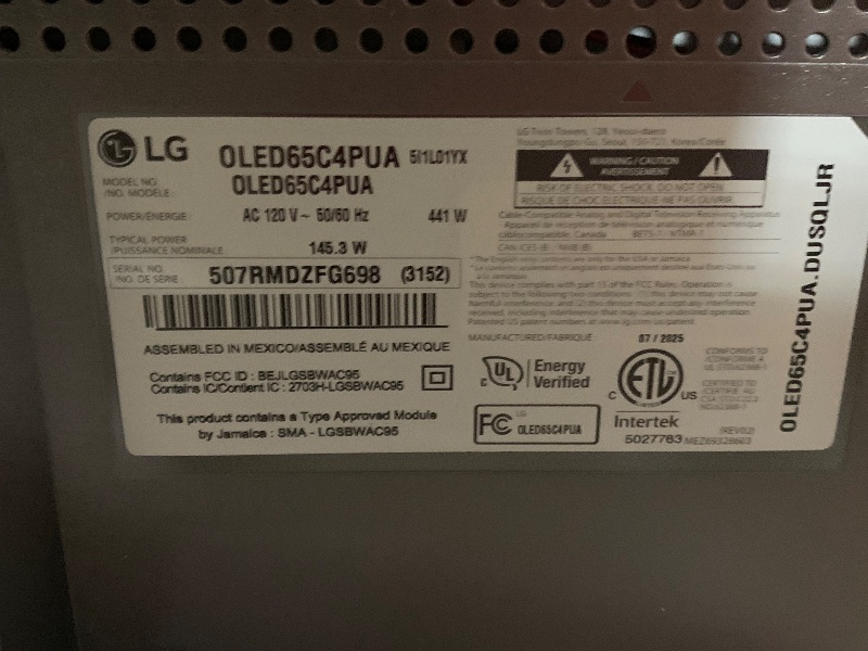 Photo 1 of LG 65-Inch Class OLED evo C4 Series Smart TV 4K Processor Flat Screen with Magic Remote AI-Powered with Alexa Built-in (OLED65C4PUA, 2024)
