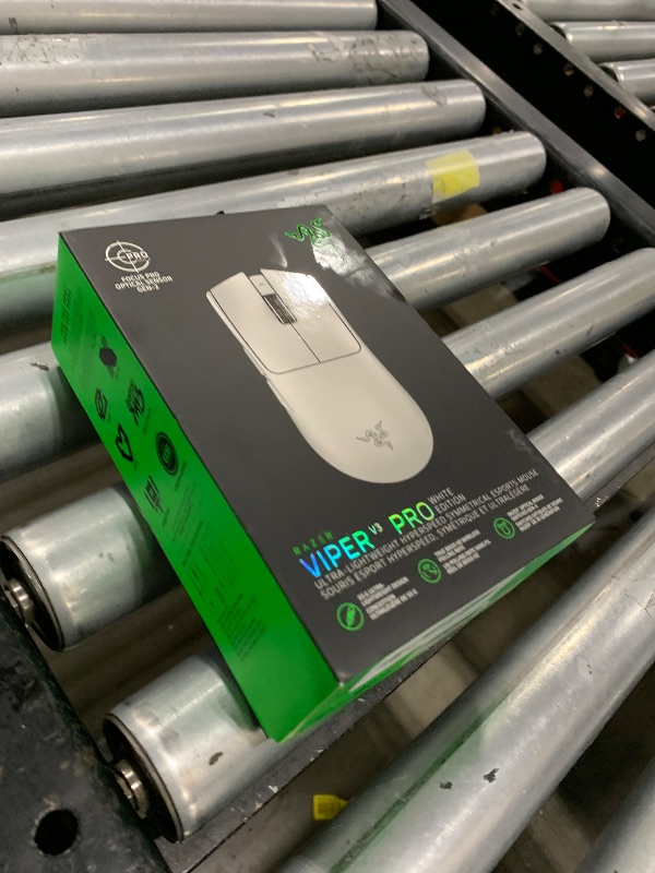 Photo 1 of Razer Viper V3 Pro Wireless Esports Gaming Mouse: Symmetrical - 55g Lightweight - 8K Polling - 35K DPI Optical Sensor - Gen3 Optical Switches - 8 Programmable Buttons - 95 Hr Battery - White