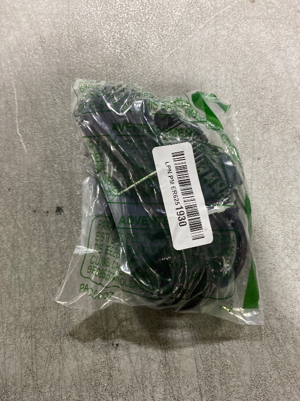 Photo 1 of 16/3 Black Extension Cord 15 FT Indoor, Short Extension Cord for Laptops, Coffee Makers, Office Home Appliances, 3 Prong Small Resistant Cable Flexible, 13A 125V 1625W ETL Listed