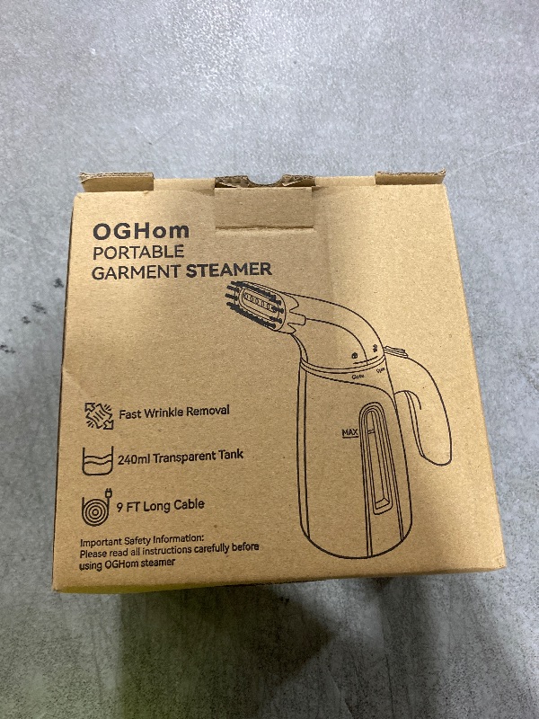 Photo 1 of OGHom Steamer for Clothes, Handheld Clothing Steamer for Garment, 240ml Big Capacity 700W Portable Travel Steam Iron (Only for 120V)