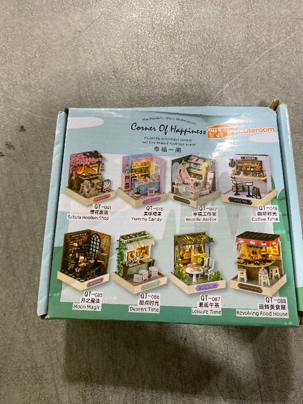 Photo 1 of CUTEROOM DIY Doll House Miniature Furniture Wooden House Kit with Dust Cover & LED Light and Accessories - New Three Styles QT Series Dollhouse (QT045)