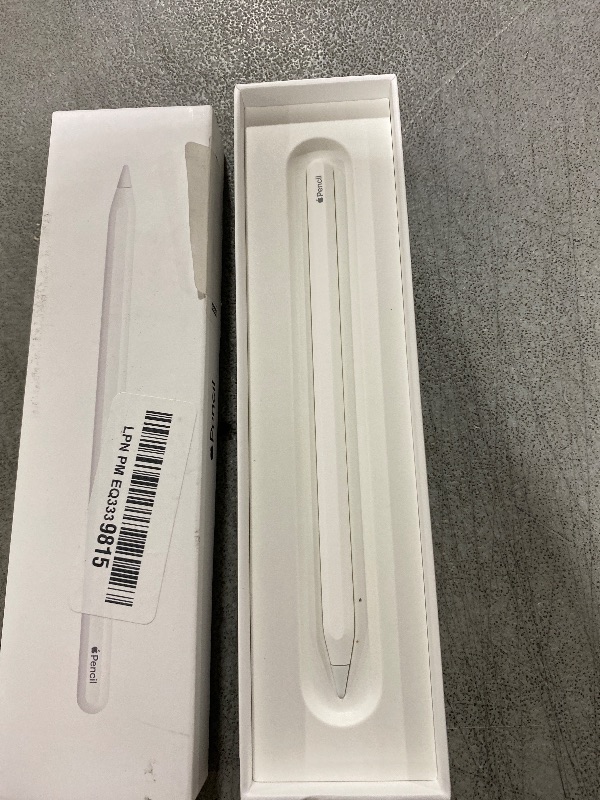Photo 1 of Apple Pencil (2nd Generation): Device Compatibility Check Required - Pixel-Perfect Precision, Perfect for Note-Taking, Drawing, and Signing documents. Attaches, Charges, and Pairs magnetically.