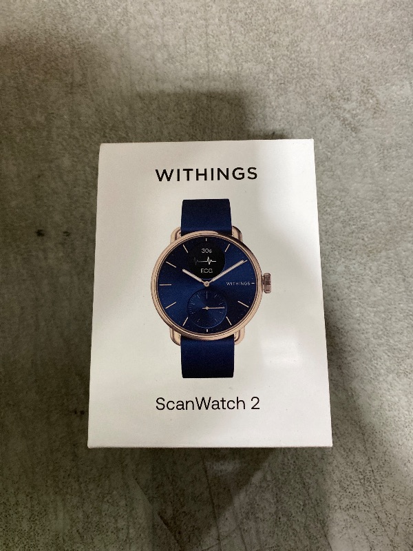 Photo 1 of Withings ScanWatch 2 - Hybrid Smart Watch, Heart Rate Monitoring, Fitness Tracker, Cycle Tracker, Sleep Monitoring, GPS Tracker, 30-Day Battery Life, Android & Apple Compatible, HSA/FSA
