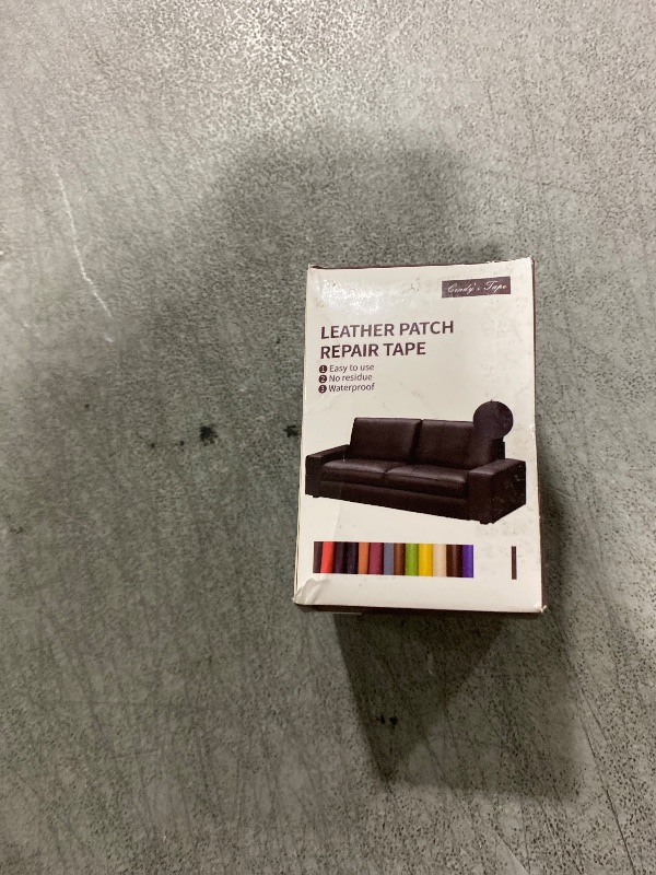 Photo 1 of Leather Repair Patch Tape, Blue 3 x 61 Inches Self Adhesive Leather Repair Kit for Furniture, Car Seat,Vinyl Leather Repair Kit for Office Chairs, Couch, Sofa, Luggage