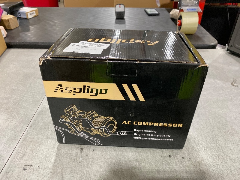 Photo 1 of Aspligo Air Conditioner AC Compressor Fits for Ford Police Interceptor Utility 2013-2015, Ford Explorer 2011-2019, with A/C Clutch, CO9777C AC Compressor, Replaces 68201076, BB5319D629DA, DB5Z19703A