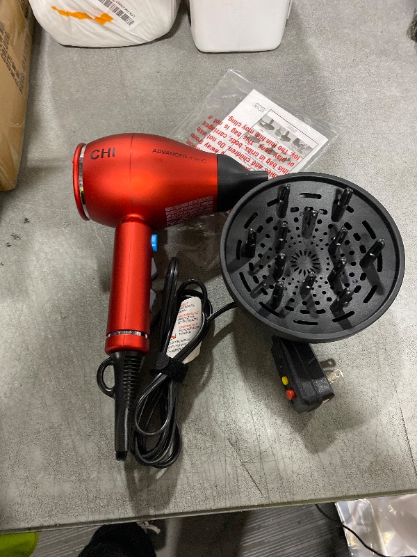 Photo 1 of CHI 1875 Series Advanced Ionic Compact Hair Dryer, Blow Dryer For Ultra-Fast Hair Drying, Reduces Frizz & Increases Shine, 3 Heat + 2 Speed Settings