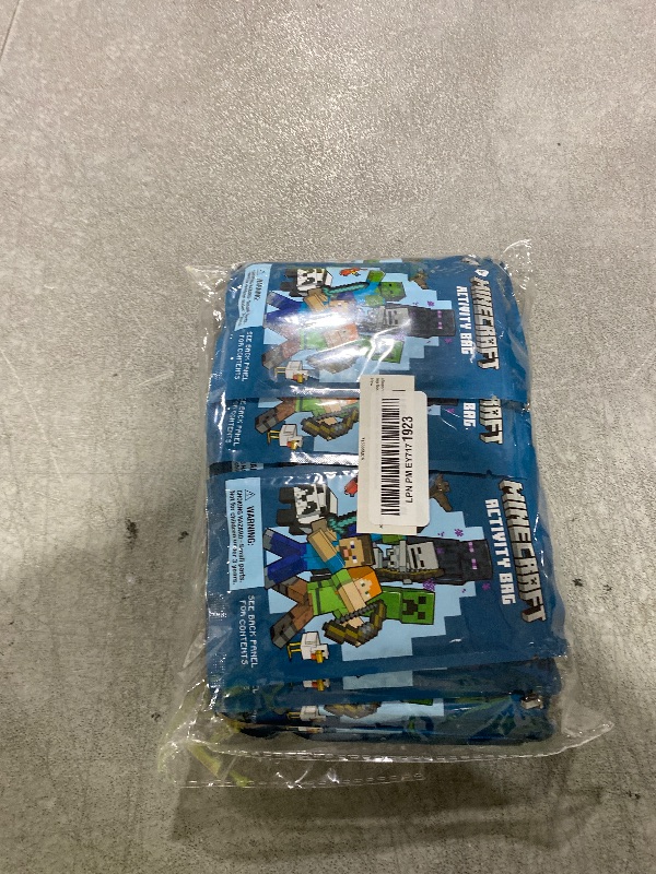 Photo 1 of Minecraft Party Favors for Kids Bundle ~ 24 Mini Play Packs with Coloring Books, Stickers, Crayons, More | Minecraft Party Supplies