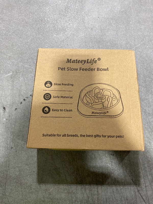 Photo 1 of MateeyLife Slow Feeder Dog Bowls 2PCS, Anti-Choking Puzzle Dog Food Bowls, Anti-Slip Interactive Feeding Slow Down Eating, Bloat Stop Maze Dishes for Medium Breeds