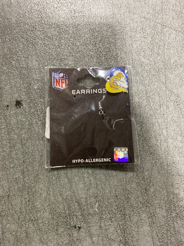 Photo 1 of NFL Los Angeles Rams Swirl Heart Earrings