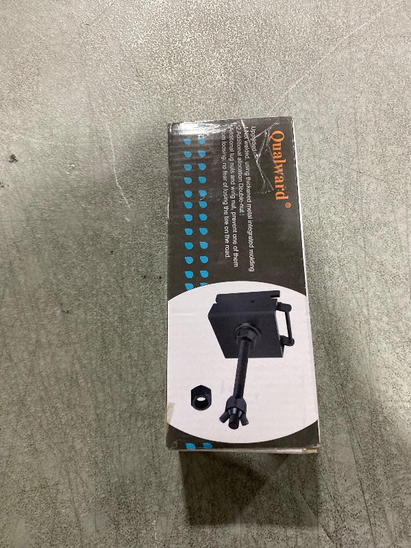 Photo 1 of E Track Spare Tire Holder Mount for Enclosed Trailers, Spare Tire Carrier Bracket for Trucks, Garages, Warehouse and Semis, Upgraded E-Track Fittings Spare Wheel Carrier