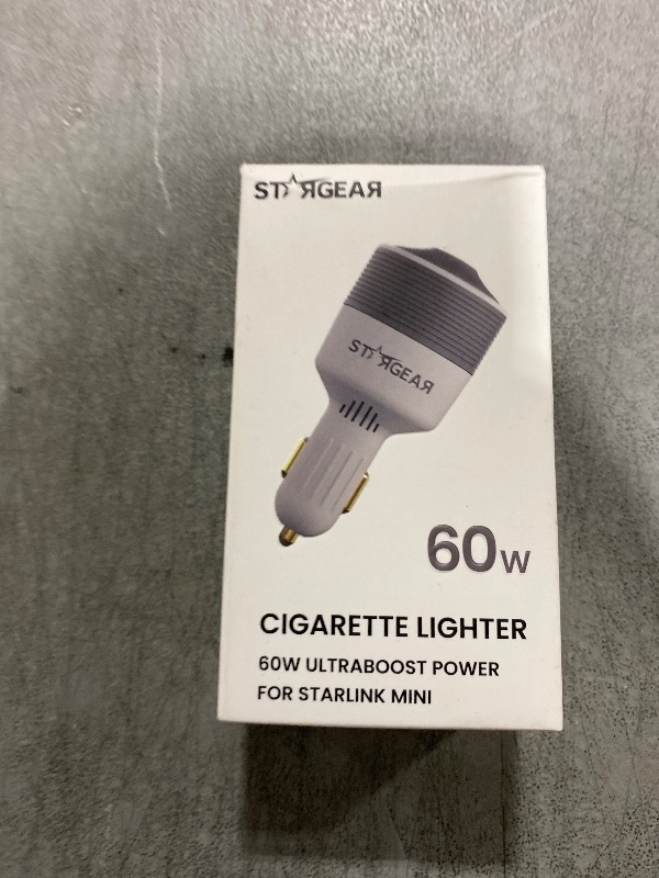 Photo 1 of STARGEAR Starlink Mini Car Adapter 12V to 24V DC Step Up Converter with 60W Car Cigarette Lighter Adapter, Starlink Mini 12V Adapters Supports 16 AWG Official 30M, Ideal for RV, Boat, Trailer