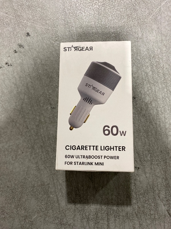 Photo 1 of STARGEAR Starlink Mini Car Adapter 12V to 24V DC Step Up Converter with 60W Car Cigarette Lighter Adapter, Starlink Mini 12V Adapters Supports 16 AWG Official 30M, Ideal for RV, Boat, Trailer