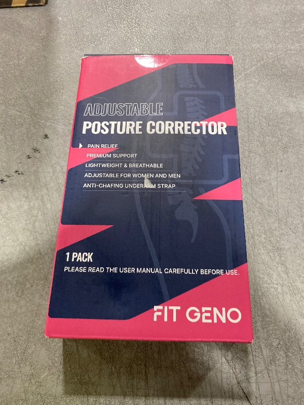 Photo 1 of Fit Geno Posture Corrector for Women Invisilite: Invisible Lightweight Back Brace for Neck Shoulder Upper Back Pain Relief - Improve Posture Correct Hunchback Slouching Under Clothes Large/X-Large