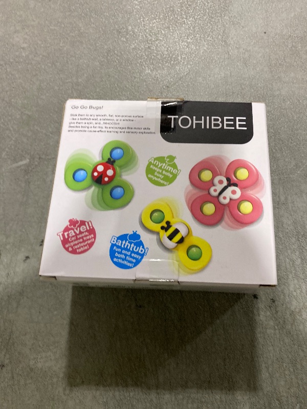 Photo 1 of 3PCS Suction Cup Spinner Toys for 1 2 Year Old Boys Spinning Toys Baby Toys 12-18 Months Sensory Toys for Toddlers 1-3 Easter Basket Stuffers Gifts for 1 Year Old Girls