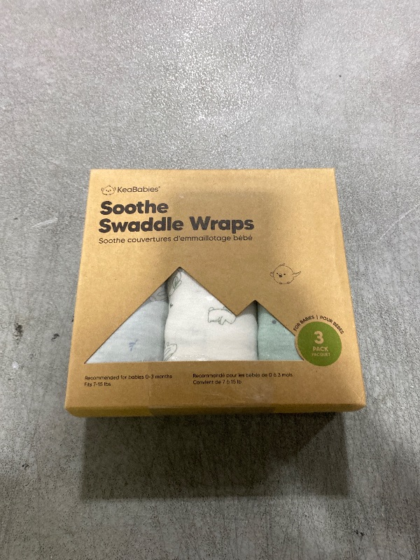 Photo 1 of 3-Pack Organic Baby Swaddle Sleep Sacks - Swaddles for Newborns, Infant 0-3 Months, Baby Girls, Boys, Soft & Snug Newborn Sleep Sack, Nursery Swaddling Blankets (Bunnies)