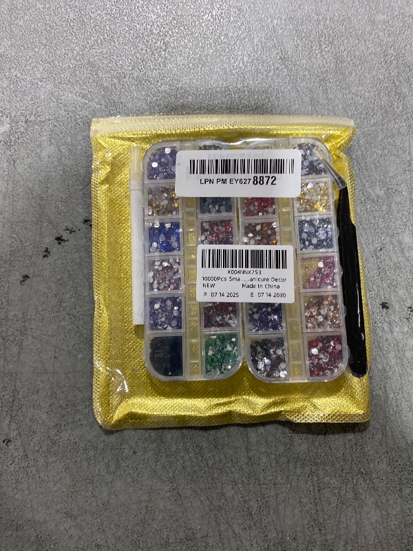 Photo 1 of 10000Pcs Small Resin Rhinestones for Nail Art, Colorful 2/3MM Flatback Bedazzling Gems, Nail Rhinestones and Gems Crystals Charms for Acrylic Tips Manicure Decor