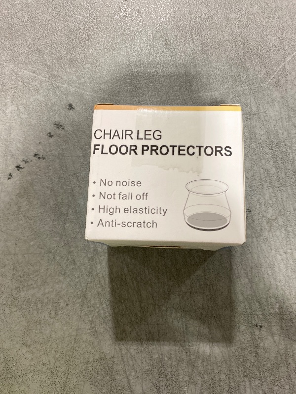 Photo 1 of 28Pcs Chair Leg Floor Protectors for Hardwood Floors Silicone Small Caps Felt Furniture Pads Covers Clear Chair Sliders, Protect The Floor from Scratches(Fit:0.5"-0.89")