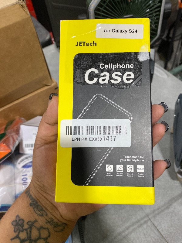 Photo 1 of JETech Magnetic Case for Samsung Galaxy S24 5G, Compatible with MagSafe, Translucent Matte Back Shockproof Phone Cover (Black)