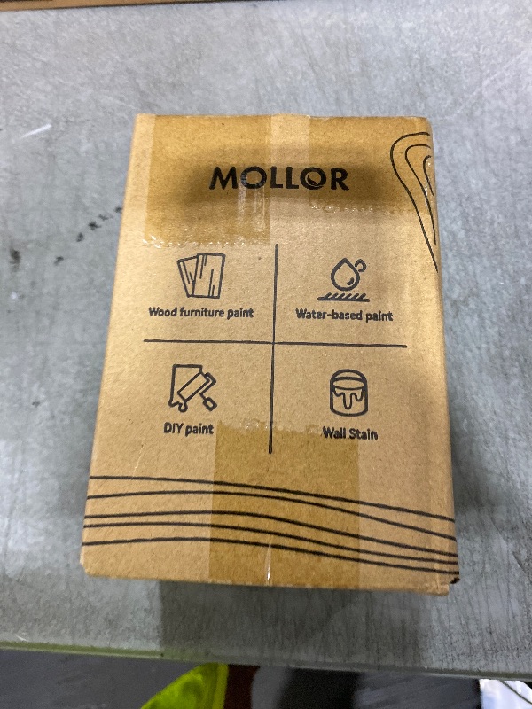 Photo 1 of MOLLOR Wood Stain, 16 Oz Water Based Wood Stain and Sealer in One - No Priming, No Top Coat Required, Fast Drying|Low Odor|Non-Toxic, Perfect for Indoor and Outdoor Furniture (Teak with Tools)