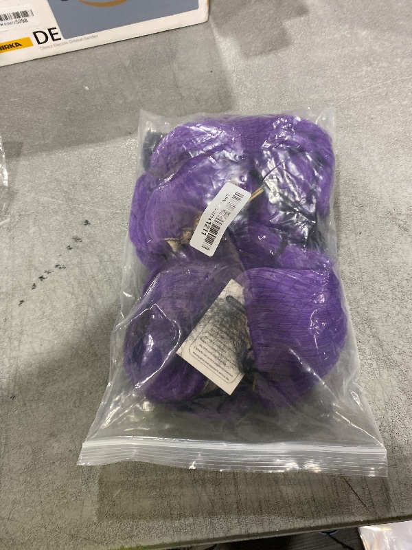 Photo 1 of Half and Half Long Purple Braid Ponytail Wig 41.3'' Pre-styled Purple Braided Anime Cosplay Wig for Women Party Halloween Costumes Movie Cos