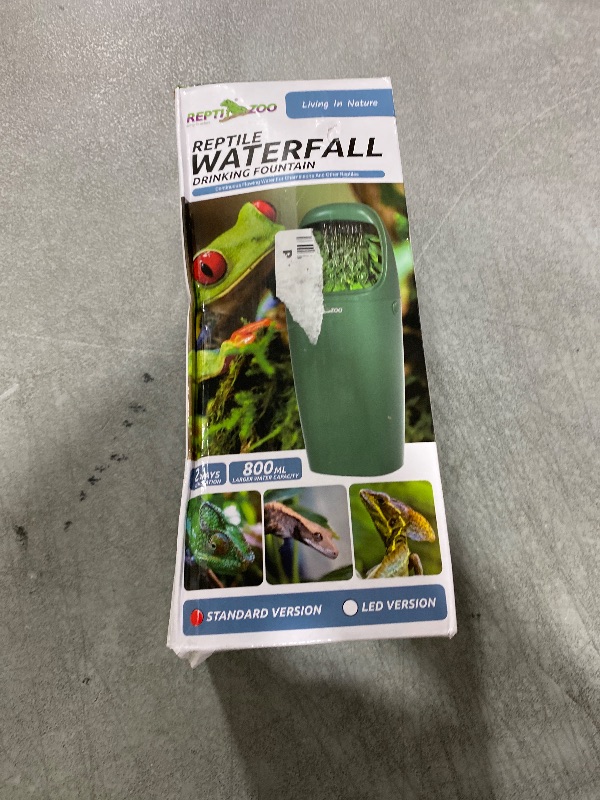 Photo 1 of REPTIZOO Reptile Waterfall Automatic Reptile Drinking Fountain Water Dispenser, Chameleon Water Fountain Water Dripper for Bearded Dragon Iguana Frog Gecko