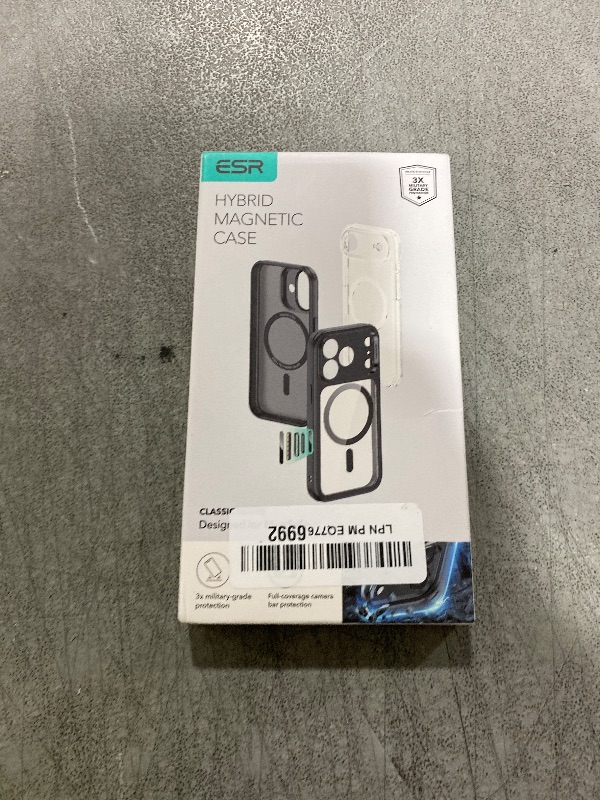Photo 1 of ESR for iPhone 17 Pro Max Case, Camera Control, Compatible with MagSafe, Shockproof Military-Grade Protection, Magnetic Phone Case for iPhone 17 Pro Max, Classic Hybrid Case, Clear