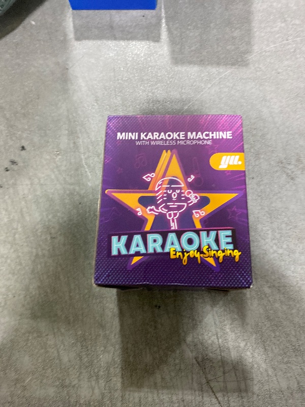 Photo 1 of YLL Mini Karaoke Machine with 2 Wireless Microphones, TOP Kids Gifts for Girls Ages 3, 4, 5, 6, 7, 8, 9, 10, 11, 12 +Years Old, 4-12th Birthday Toy Gift for Girls Boys Party (Purple)