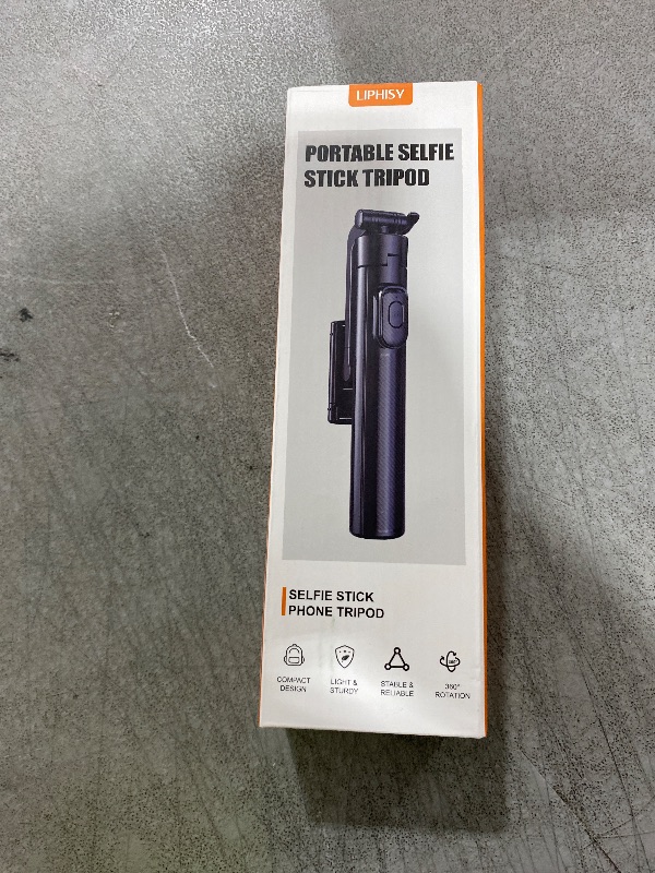 Photo 1 of Selfie Stick Travel Tripod for Cell Phone with Remote Control and Phone Holder, Extendable Selfie Stick for iPhone, iPhone Tripod for Video Recording, 50 Inch, Black