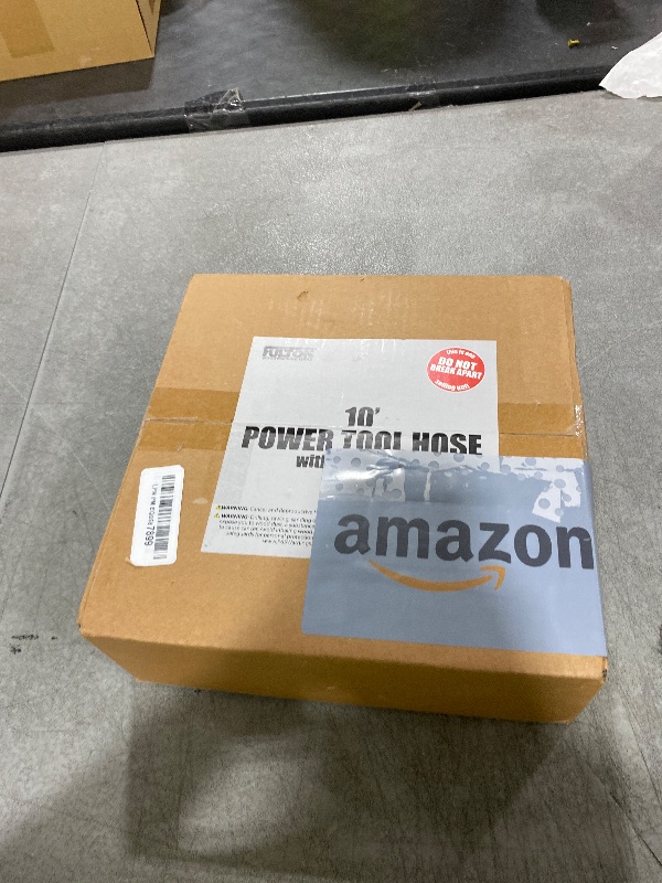 Photo 1 of 10 Foot Long Dust Collection Power Tool Hose Kit for Multiple Types/Brands of Power Tools and Work Shop Vacuums with Threaded Fittings (Hose w/ 5 Fittings)