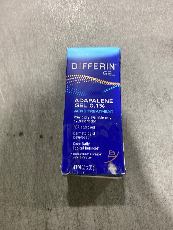Photo 1 of Differin Acne Treatment Gel, 30 Day Supply, Retinoid Treatment for Face with 0.1% Adapalene, Gentle Skin Care for Acne Prone Sensitive Skin, 15g Pump (Packaging May Vary)