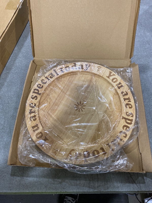 Photo 1 of Round Wooden Tray