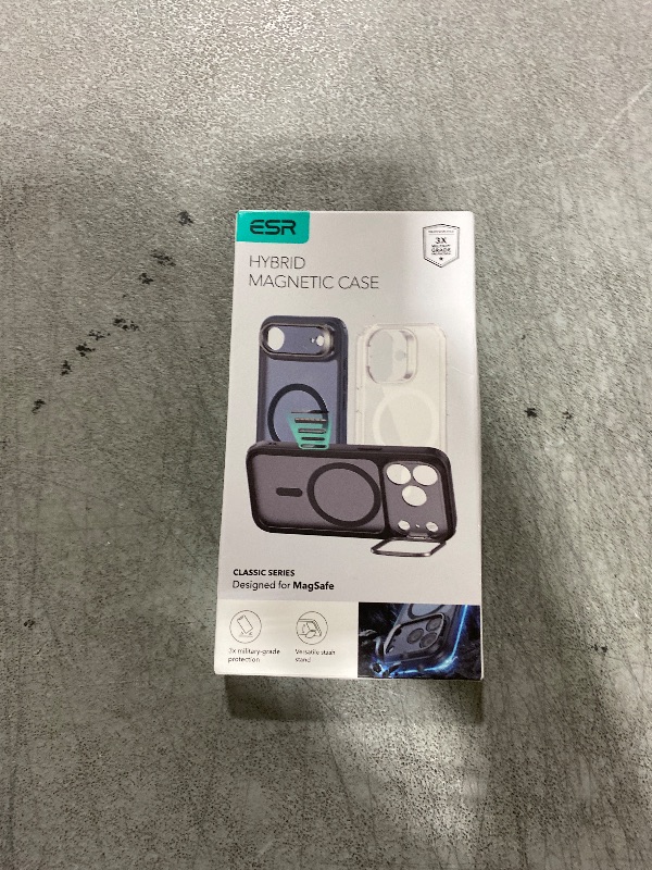 Photo 1 of ESR for iPhone 17 Pro Max Case with Stand, Camera Control Cover Compatible with MagSafe, Military-Grade Drop Protection Magnetic Phone Case, Scratch-Resistant Back Cover,Frosted Black