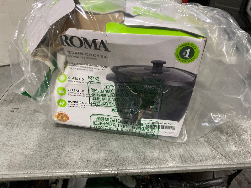 Photo 1 of Aroma Housewares 1.5Qt. Rice & Grain Cooker (ARC-363NGB),Black,6-Cup Cooked / 3-Cup Uncooked