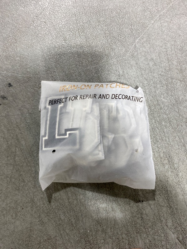 Photo 1 of IANZE Letter Iron on Patches, Iron on Letters(A-Z) for Fabric, Full Embroidery Letters for Clothing, Hats, Dress, Jeans, T-Shirts, Backpacks, Etc(Black)