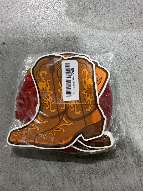 Photo 1 of 60 PCS West Cowboy Themed Party Hanging Swirls Wild Western Hanging Decorations Western Cowboy Boot Banner for Baby Shower Birthday Party Ceiling Decorations Supplies