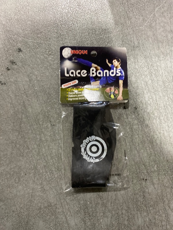 Photo 1 of Unique Sports Youth Lace Bands Soccer Cleat Lace Cover and Lace Protector, Black, Youth