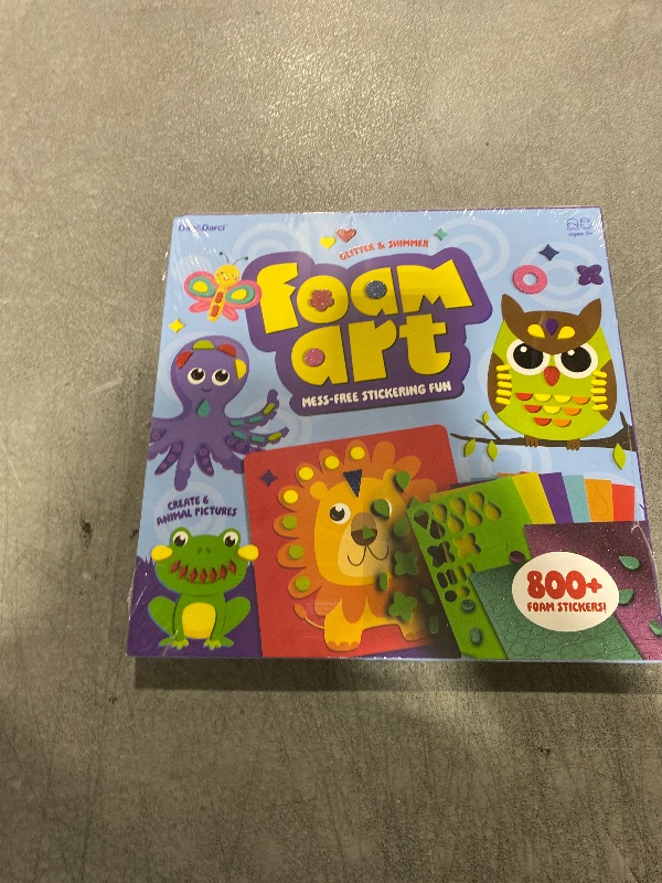 Photo 1 of Dan&Darci Foam Sticker Art Craft for Kids - Toddler Arts & Crafts for Ages 3-5 - Boys 4-6 Birthday Gift & Stocking Stuffer