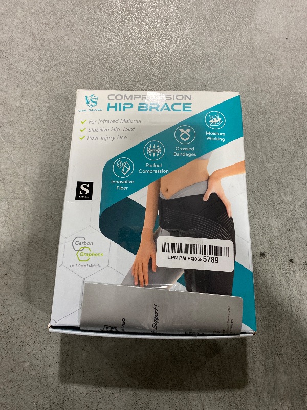 Photo 1 of Vital Salveo Compression Hip Brace – Support for Men & Women, Hip Pain Relief, Injury Recovery, Comfortable & Adjustable Design (1PC) - Small