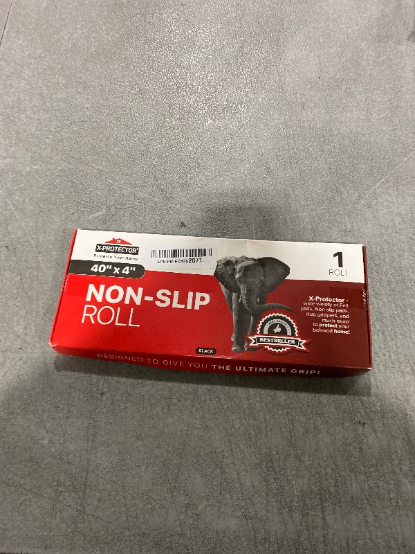 Photo 1 of X-Protector Rubber Roll 40 x 4 inches - Black Non Slip Pad - Universal Anti Skid Pads - Self-Adhesive Rubber Grips - Premium Rubber Feet for Keyboard, Appliances, and Other Small Things!
