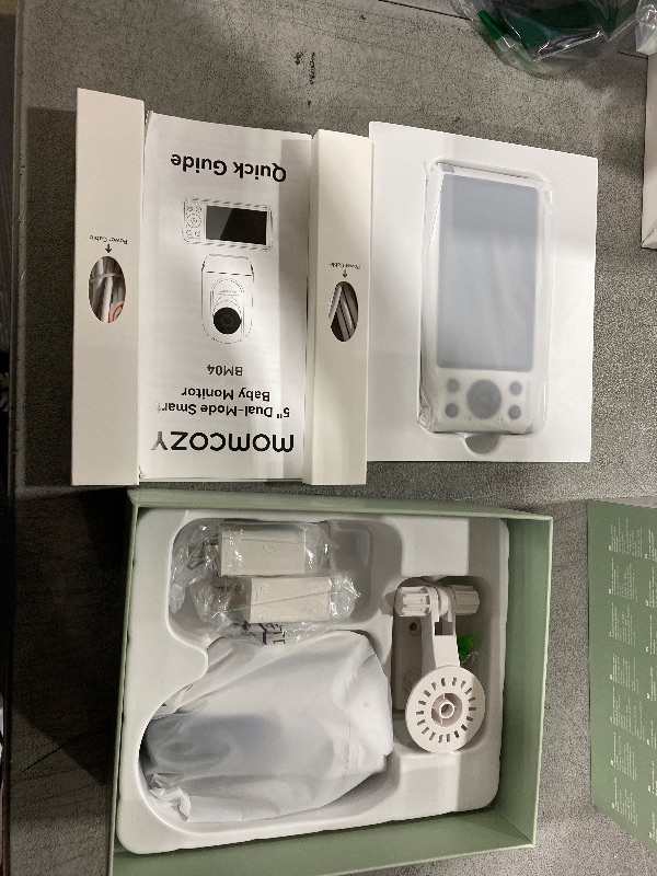 Photo 1 of Momcozy Smart WiFi Baby Monitor with Camera and Audio, 5" 1080P Screen with Wall Mount, Motion & Cry Detection, Safe Fence, Clear Night Vision, 5000mAh Battery, 2-Way Talk, Photo & Video Recording