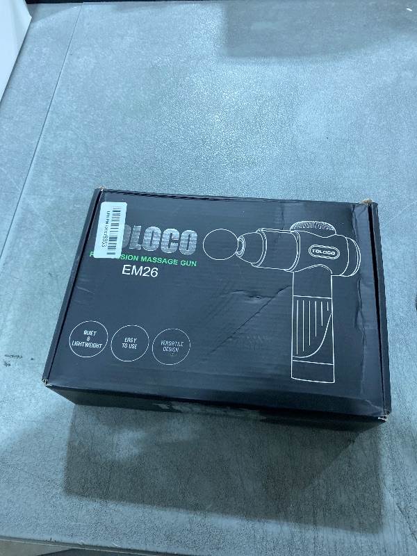 Photo 1 of TOLOCO Massage Gun, Deep Tissue Back Massager for Athletes with 10 Massage Heads, Electric Muscle Percussion Massager for Any Pain Relief, FSA and HSA Eligible, Gifts for Fathers Day, Grey
