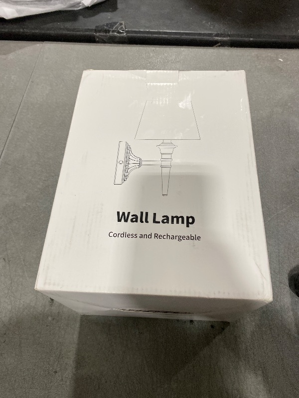 Photo 1 of KDG Cordless Wall Sconces Set of 2, Small Wireless 5200mAh Rechargeable Battery Fabric LED Wall Lamps, Portables Lightings for Wall Painting, Living Room, Bedroom, Hallway, Gifts, Night Light (Gold)