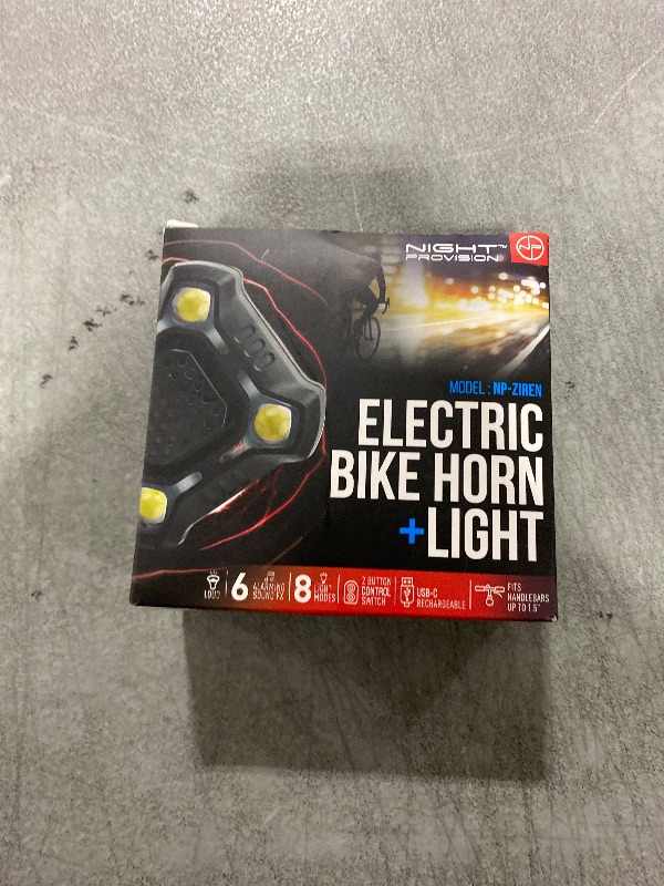 Photo 1 of [New 2025] ZIREN-V2 High-Traffic Bike Horn Siren Bell & LED Light Super Loud Electric Alert New Control Switch USB-C Rechargeable IPX4 Front and Back Lights (ZIREN USB-C)