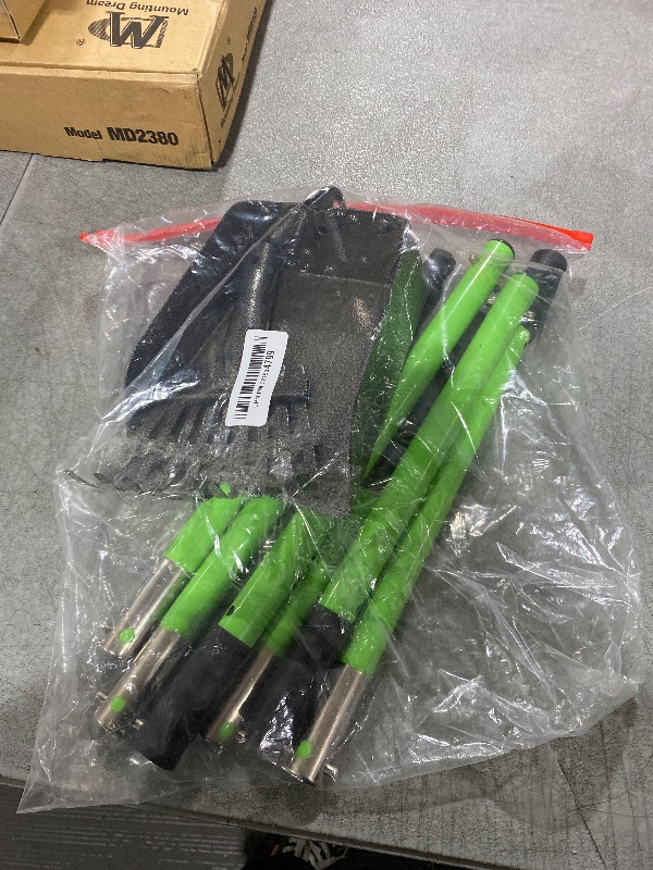Photo 1 of MXF Pooper Scooper, Dog Pooper Scooper Long Handle Stainless Metal Tray and Rake Set for Medium Small Dogs Heavy Duty - Use on Grass, Dirt or Gravel - Pet Supplies (Green)